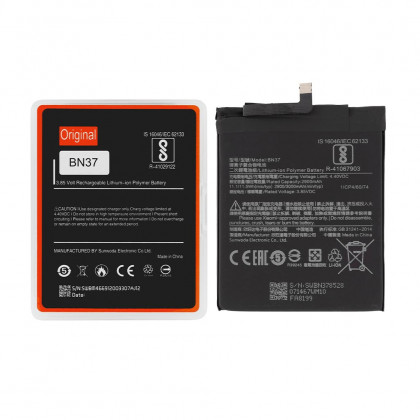 Аккумулятор Xiaomi Redmi 6, Redmi 6A, BN37, (2900 mAh), Original PRC, фото № 1 - ukr-mobil.com