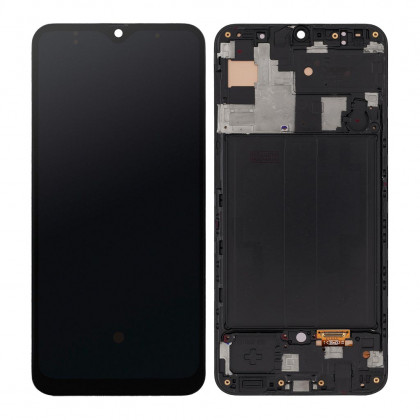 Дисплей Samsung A505 Galaxy A50 2019, с тачскрином, рамкой, OLED, Black, фото № 1 - ukr-mobil.com