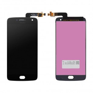 Дисплей Motorola XT1684, XT1685, XT1687 Moto G5 Plus, с тачскрином, Original PRC, Black