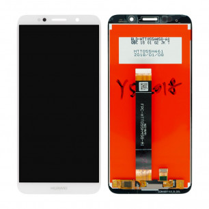 Дисплей Huawei Y5 2018 (DRA-L21), Y5 Prime 2018 (DRA-L22), Honor 7A (DUA-L22), Honor 7S, Honor 7 Play, с тачскрином, High Quality, White