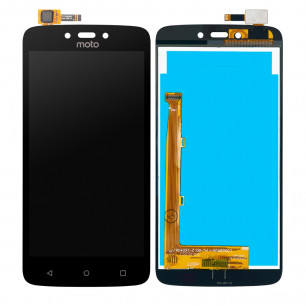 Дисплей Motorola XT1723 Moto C Plus, с тачскрином, Black