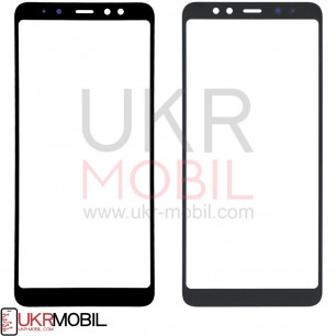 Стекло дисплея Samsung A730 Galaxy A8 Plus 2018, Black