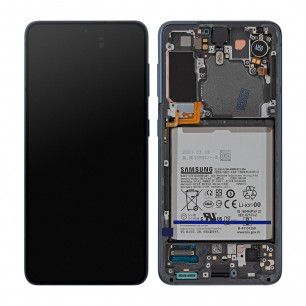 Дисплей Samsung G991 Galaxy S21, с тачскрином, рамкой, Original, Phantom Grey