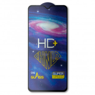 Защитное стекло Oppo A12, A5s, A7, Realme 3, Realme 3i, Pro-Flexi HD Full Glue, Black