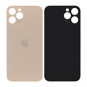 Задняя крышка Apple iPhone 12 Pro Max, большой вырез под камеру, High Quality, Gold
