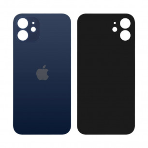 Задняя крышка Apple iPhone 12, большой вырез под камеру, Blue