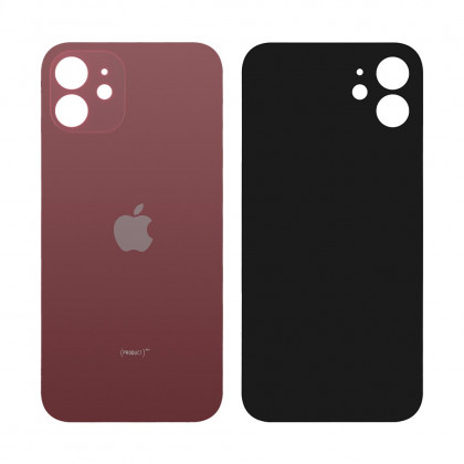 Задняя крышка Apple iPhone 12, большой вырез под камеру, Red - ukr-mobil.com