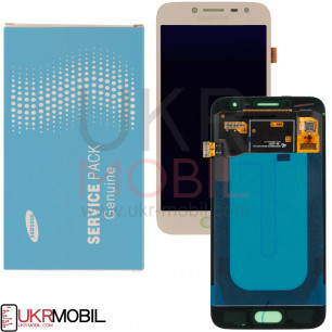 Дисплей Samsung J250, Galaxy J2 2018, GH97-21339D (SERVICE PACK ORIGINAL) с тачскрином Gold