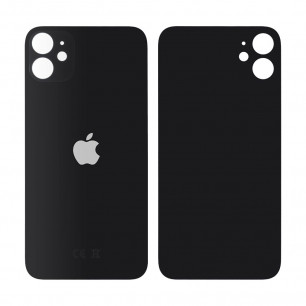 Задняя крышка Apple iPhone 11, большой вырез под камеру, High Quality, Black