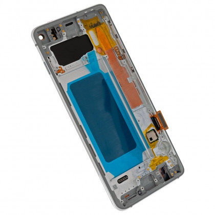 Дисплей Samsung G973 Galaxy S10, с тачскрином, с рамкой, Original PRC, Silver, фото № 2 - ukr-mobil.com