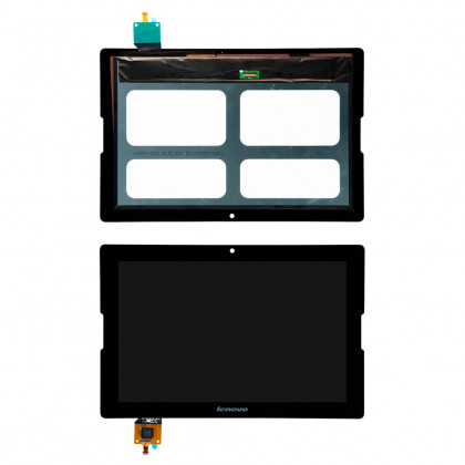 Дисплей Lenovo IdeaTab A7600, A10-70 с тачскрином, рамкой, Black - ukr-mobil.com