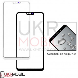 Стекло дисплея Xiaomi Redmi Note 6, Original, с олеофобным покрытием, White