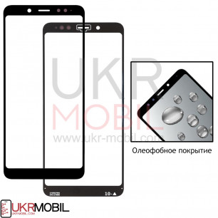 Стекло дисплея Xiaomi Redmi Note 5, Redmi Note 5 Pro, с OCA пленкой, Original, Black