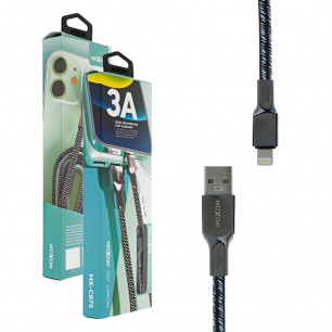Кабель Moxom MX-CB75, 3A, 1m, Lightning