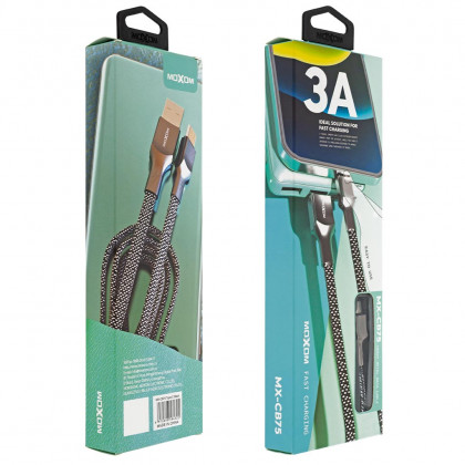 Кабель Moxom MX-CB75, 3A, 1m, Type-C, фото № 2 - ukr-mobil.com