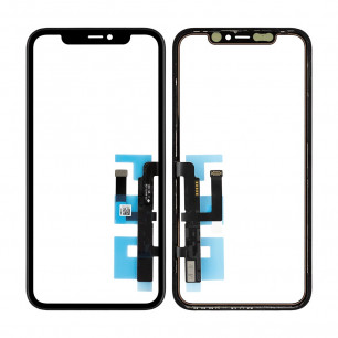 Стекло дисплея Apple iPhone 11, с тачскрином, с рамкой, Original, Black