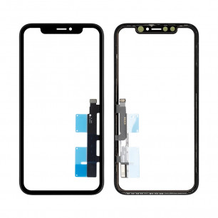 Стекло дисплея Apple iPhone XR, с тачскрином, с рамкой, Original, Black