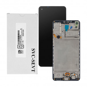Дисплей Samsung A217 Galaxy A21s, GH82-22905A, с тачскрином, с рамкой, Service Pack Original