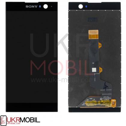 Дисплей Sony H3113 Xperia XA2, H3123 Xperia XA2, H3133 Xperia XA2, H4113 Xperia XA2, H4133 Xperia XA2, с тачскрином, с рамкой, Black, фото № 2 - ukr-mobil.com