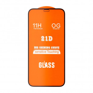 Защитное стекло Apple iPhone 12 Mini, Full Glue 2.5D, Black