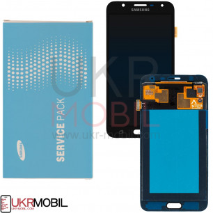 Дисплей Samsung J701 Galaxy J7 Neo, GH97-20904A, с тачскрином, Original, Black