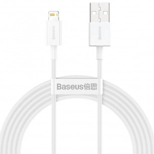 Кабель Baseus Superior Series Fast Charging Data (CALYS-A02), USB to Lightning, 2.4A, 1m, White