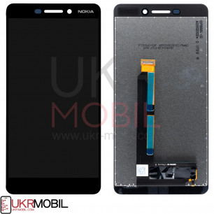 Дисплей Nokia 6.1 TA-1043, TA-1050, с тачскрином, Black