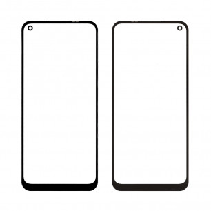 Стекло дисплея Oppo A32 2020, A53, A53s; Realme 7, Realme C17; OnePlus Nord N100, Black
