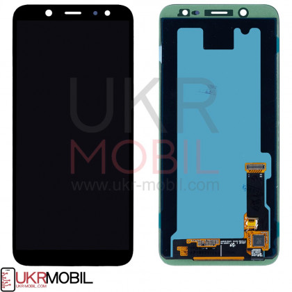 Дисплей Samsung A600 Galaxy A6, Super AMOLED, с тачскрином, Black - ukr-mobil.com