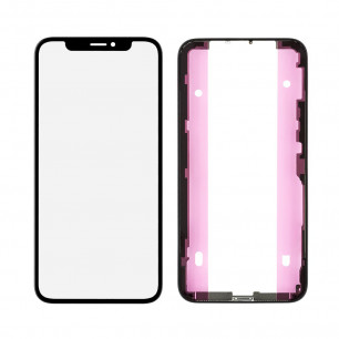 Стекло дисплея Apple iPhone X, с пленкой OCA, с рамкой, Original