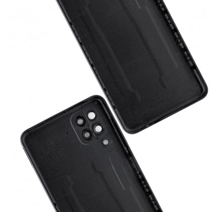 Задняя крышка Samsung A125 Galaxy A12, A127 Galaxy A12s, со стеклом камеры, Original PRC, Black, фото № 5 - ukr-mobil.com