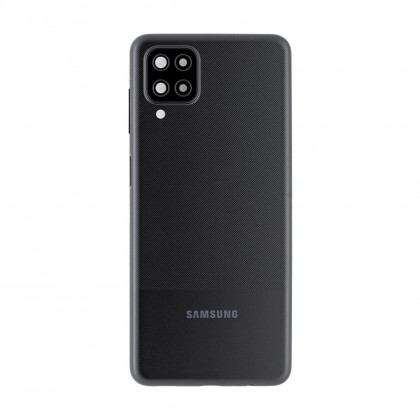 Задняя крышка Samsung A125 Galaxy A12, A127 Galaxy A12s, со стеклом камеры, Original PRC, Black, фото № 2 - ukr-mobil.com