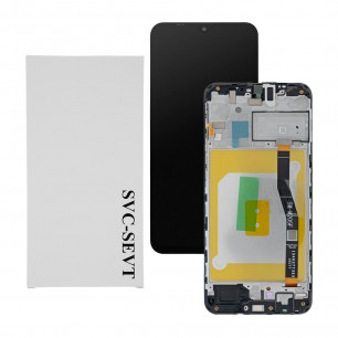 Дисплей Samsung M205 Galaxy M20, GH82-18682A, с тачскрином, с рамкой, Service Pack Original, Black