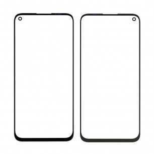Стекло дисплея Huawei P40 Lite (JNY-LX1), Nova 5i (GLK-LX1), Nova 7i (JNY-LX2), Nova 6 SE, с контуром камеры, Original, Black