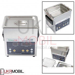 Ультразвуковая ванна Baku BK-1200, с функцией дегазации жидкости, 1.6L, 60W, 40 kHz, подогрев до 80C