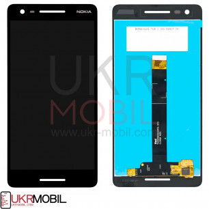 Дисплей Nokia 2.1 TA-1080, TA-1084, TA-1086, TA-1092, TA-1093, с тачскрином, Black