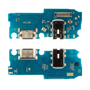 Шлейф Samsung A125 Galaxy A12, с разъемом зарядки, гарнитуры, High Quality